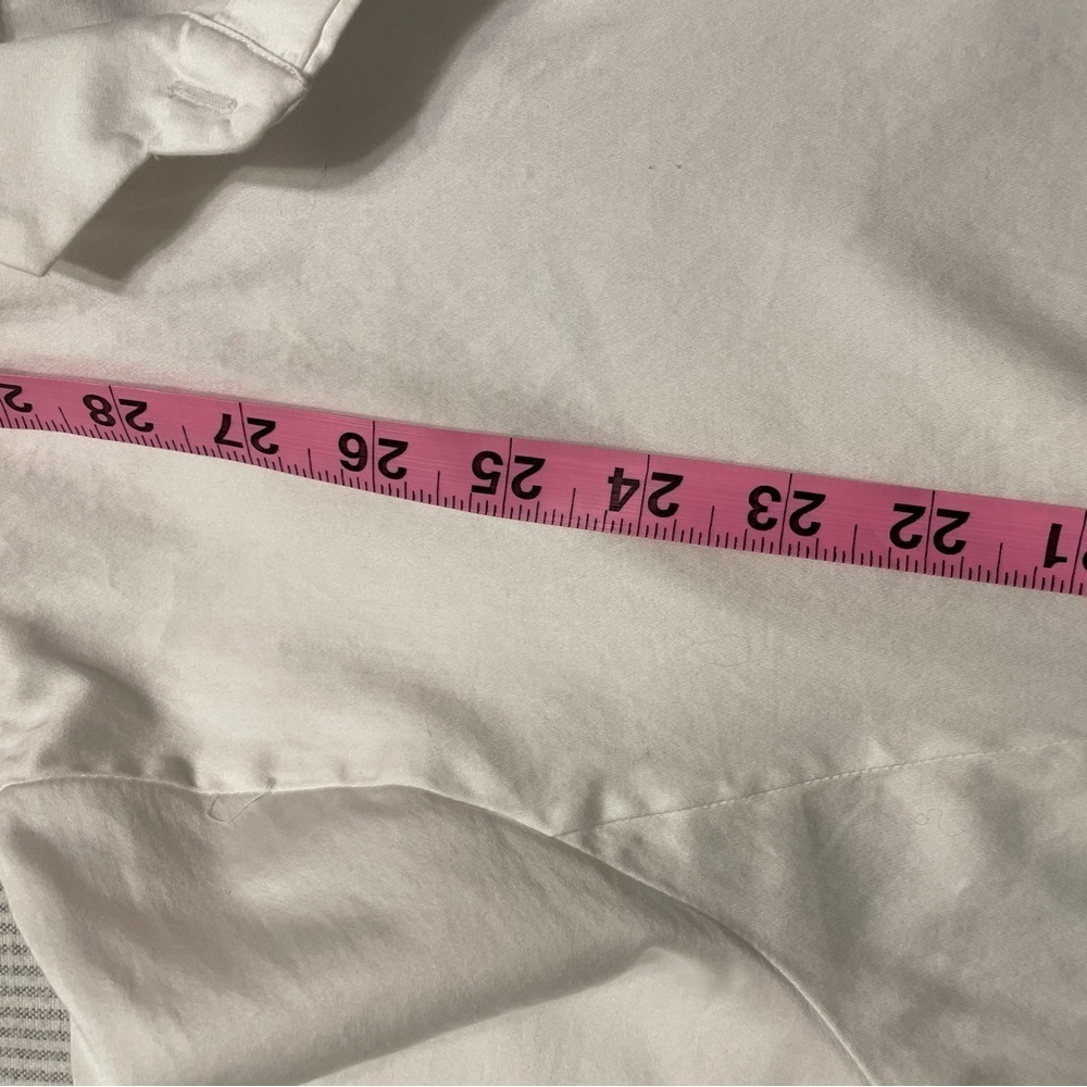 Soft Surroundings Women's Size Medium White Tunic 3/4 Sleeve Half Button-up Top - Picture 7 of 7